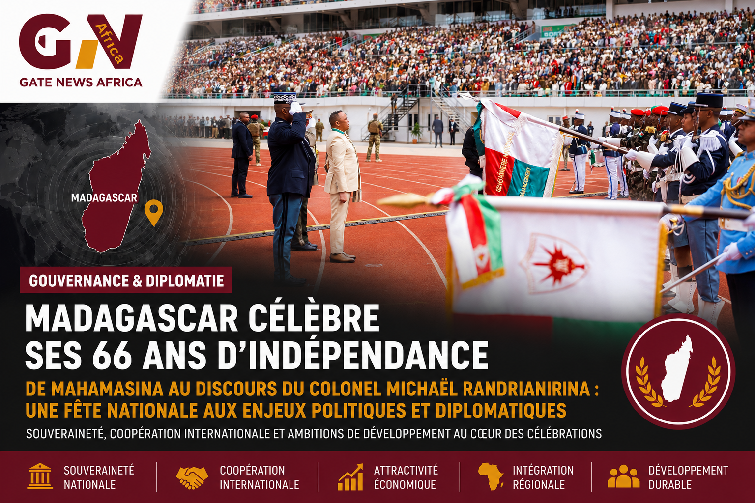 MADAGASCAR CÉLÈBRE SES 66 ANS D’INDÉPENDANCE