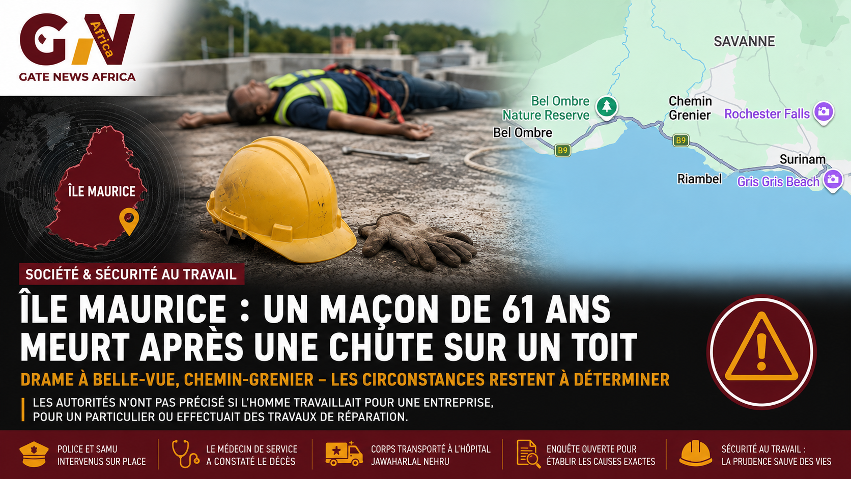 MAURICE: un homme de 61 ans a perdu la vie